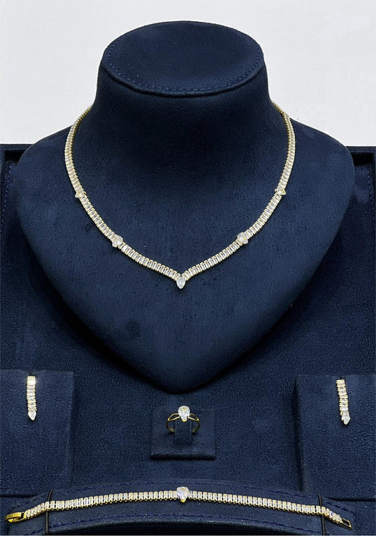 Crystal Accent Jewelry Set