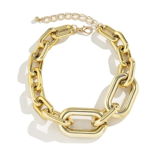 Necklaces For Women, Gold Chain Necklace Chunky,Necklace Link Chain Choker Vintage Heavy Metal Thick Chain