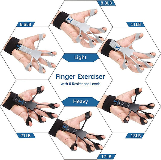 💪 Metal-Hook Grip Strength Trainer – Adjustable Hand Exerciser for Power & Endurance