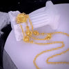 Gold Circle Tassel Necklace