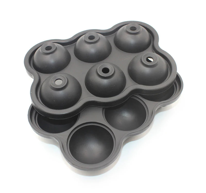 Large Ice Cube Maker Silicone Mold 6 Cell Big Sphere Ice Ball Tray Whiskey Wine Cocktail Party Bar Accessories Kitchen Gadgets