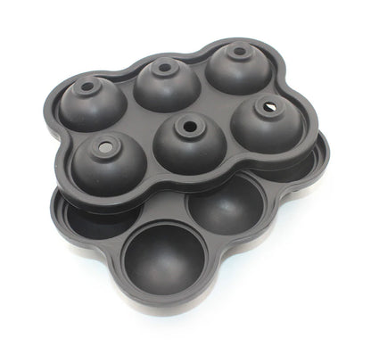 Large Ice Cube Maker Silicone Mold 6 Cell Big Sphere Ice Ball Tray Whiskey Wine Cocktail Party Bar Accessories Kitchen Gadgets