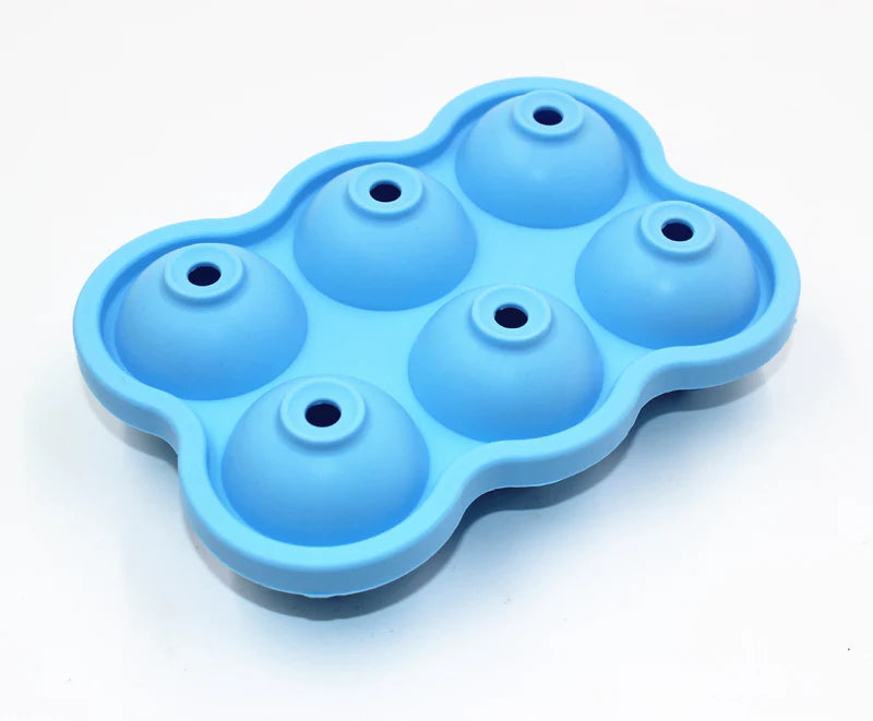 Large Ice Cube Maker Silicone Mold 6 Cell Big Sphere Ice Ball Tray Whiskey Wine Cocktail Party Bar Accessories Kitchen Gadgets
