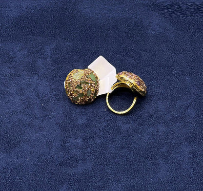 Stone Pavé Statement Ring