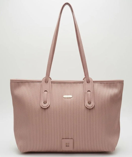 Vertical Ribbed Tote Bag